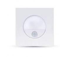 Punto Luce LED Quadrato da Incasso 3W, con Sensore di Movimento