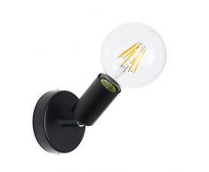 CD Cables-Puntoluce Orientabile, Lampada Da Parete O Soffitto Metallo Nero