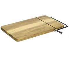 Twine 6673 Rustic Farmhouse: acacia e filo in acciaio INOX affettatrice, plastica, trasparente