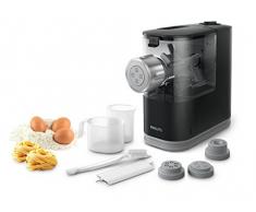 Philips HR2345/29 Viva Collection Pastamaker - Macchina con 4 trafile per preparare da zero pasta e spaghetti, 150 W, Nero