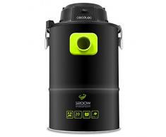 Cecotec Conga PowerAsh - Aspiratore di cenere, 1200 W, serbatoio metallico da 20 litri, nero, 5084