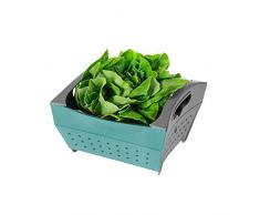 Fozzils Snapfold - Colino pieghevole, colore: Verde/Grigio