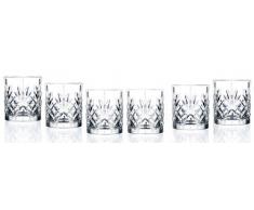 RCR Crystal Melodia Collection - Set di calici da vino, Double Old Fashion, Dual Old Fashioned