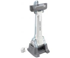 BLACK+DECKER FV1805N-QW Aspirapolvere Pivot Plus con Cyclonic Action, 18 V, Bianco Brillante/Blu Ghiaccio