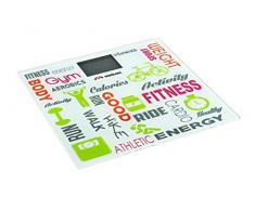 Meliconi Bilancia Pesapersone Elettronica modello Fitness, batterie incluse, max 150 Kg, misura 30,2 x 30,2 cm