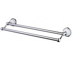 Bisk Grenada Range portasciugamani doppio, 46 cm, bianco/cromato