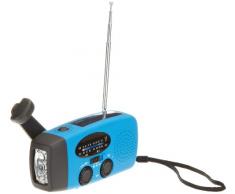 SolarCosa WR-088-BLUE - Radio portatile con comando a manopola, colore: Blu