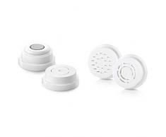 Philips Macchina per la Pasta HR2490/10 Kit per Paccheri e Conchiglie & iatelle e Pappardelle, Plastica, Bianco