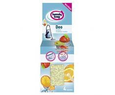 Handy Bag Perline deodorante profumato per aspirapolvere con e senza sacchetto, confezione da 4 sacchetti Fragranza fruttata fresca