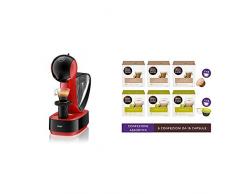 DeLonghi Nescafé Dolce Gusto Infinissima Edg260.R Macchina per Caffè Espresso e Altre Bevande Manuale, Red + Capsule assortite di bevande a base latte