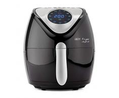 Ariete 4616 Airy Fryer Digital Friggitrice ad aria calda senza olio, 1300 W, Capacità 2,6L, LCD Digitale Touch, Timer, 7 Programmi Preimpostati, Nero