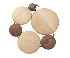 KUHN RIKON Ahorn/Walnuss Sottobicchiere in legno, marrone