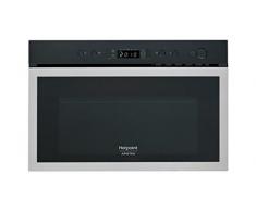 Hotpoint MN 614 IX HA Forno microonde, 750 W, 22 Litri, Nero