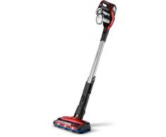 Philips XC7042/01 SpeedPro Max, Aspirapolvere Senza Fili, Aspirante a 360°, Autonomia 65 min, Display Digitale, Mini Spazzola Integrata, Tecnologia Ciclonica PowerCyclone 10, Rosso, 25.2 W