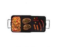 Domoclip Piastra Elettrica Griglia E Vaporiera 3 in 1 Nero