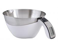 Imetec Dolcevita ES4 Bilancia Elettronica da Cucina, Pesa Solidi e Liquidi, Contenitore Estraibile, Scala Graduata, Portata 5 Kg, Divisione 1 g, Funzione Tara, Display Digitale, Spegnimento Automatico