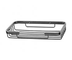 Bisk Niagara rettangolare porta sapone, 20.5 cm, grande, cromato