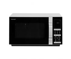 Sharp R890S - Forno a microonde, 35,8 cm, funzione menu automatico, timer, colore: Nero