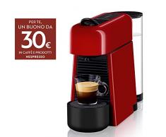 DeLonghi EN200.R Macchina del caffè con Sistema a Capsule Nespresso, Plastica, Rosso