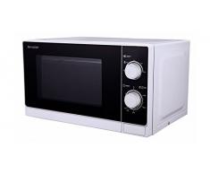 Sharp R-600WW Piano di lavoro Microonde combinato 20L 800W Nero, Bianco forno a microonde