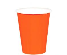 Amscan International 68015-+250:27305 Amscan 68015-05 - Confezione da 20 bicchieri di carta, colore: Arancione