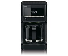 Marrone macchina per il caffè con caraffa in vetro KF 7020 nero