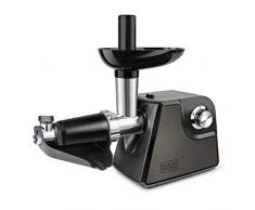 BLACK+DECKER BXMMA1000E Tritacarne + Passapomodoro1000 W, Acciaio, Grigio