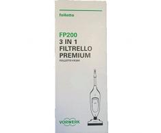 FOLLETTO VK 200 220 S 6 SACCHETTI E 6 PROFUMI ORIGINALI PER SCOPA ELETTRICA VORWERK ASPIRAPOLVERE