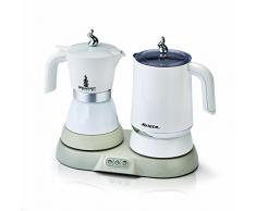 Ariete 1344 Breakfast Station - 3 prodotti in 1: Moka-Bollitore-Montalatte a caldo e freddo, 500W, 4/2 tazze, Mantenimento caffè in caldo, 5 funzioni, Bianco
