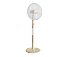 Beper VE.118 – Ventilatore a Piantana, Effetto Legno, Design Moderno, Base Rotonda, 3 Velocità, Wood Stand Fan