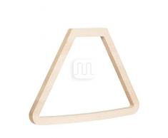 Paralume in legno verniciabile a forma di trapezio