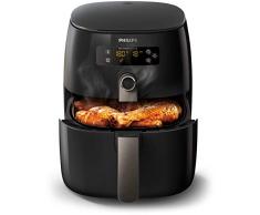 Philips Friggitrice HD9741/10 Airfryer Low-Oil e Multicooker con Tecnologia TwinTurboStar, 1500 W, 0.8 kg, Nero