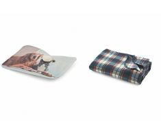 Kooper 2419944 Set Borsa Acqua Calda Elettrica e Plaid, 360 W, Multicolor