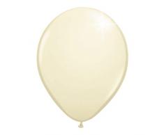 Palloncini metallizzati bianco avorio - 50 pezzi
