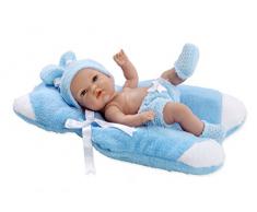 Arias 60115 Bambolotto Natale con Cuscino, Pvc, Azzurro