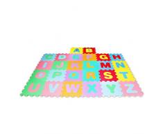 Lalaloom- LEARNMAT Tappeto Quadrato con Lettere in Schiuma Eva, Bambini, 1300037