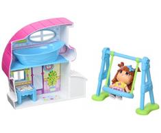 Pinypon Mini Casetta con Altalena, Bianca/Rosa