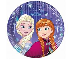 Procos- Piatto 20 Cm Frozen Snowflakes, Multicolore, 5PR87894