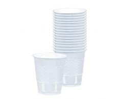 Amscan International 552287-86 - Confezione da 10 bicchieri di plastica trasparenti da 355 ml