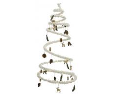 Kaemingk Albero A Spirale con Decorazioni E LED Bianco Caldo Natale Luci, Multicolore, 8719152235544