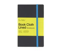 TRINITY Note e Si diletta Pranzo LM003 - Luna, Mid-Foderato Notebook Materiale Copertina Grigia, Nuova Porta Biglietti da Visita, Blu