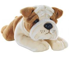 Plush & Company 05926 - Ringhio Bulldog Steso Peluche, Lunghezza 40 cm