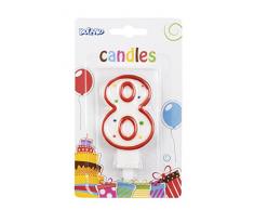Boland- Candela Numerale, Multicolore, 63408