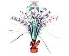 amscan 110272 Centrotavola Spray Colore Arcobaleno Compleanno-1 pz, Multi