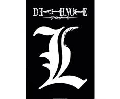 Abystyle ABYDCO087 Poster - Death Note L Symbole, 98 x 68 Cm, Nero e Bianco