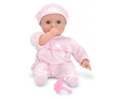 Melissa & Doug 14881 Jenna Mine To Love - Bambola Bebè dal Corpo Morbido con Tutina e Berretto