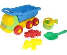 Trampoliere universale Dump Truck / Spade / Sabbia Stampi e annaffiatoio Set
