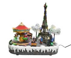Kaemingk Scenario Parigino Tour Eiffel con LED Multicolore Natale Decorazioni, 8719152321308