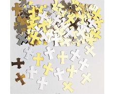 Amscan 9900455 14 g coriandoli a forma di croci metalliche