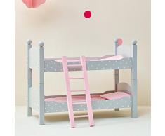 Letto a Castello Legno mobili Bambole 45 cm Gioco Ruolo Olivias World TD-0095AG